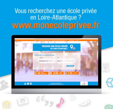 Capture d'écran du site www.monecoleprivee.fr